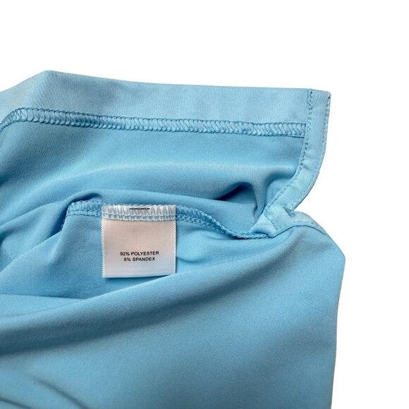 PETER MILLAR SUMMER COMFORT POLO SHIRT MENS L GOLF PERFORMANCE STRETCH BLUE - Picture 4 of 7